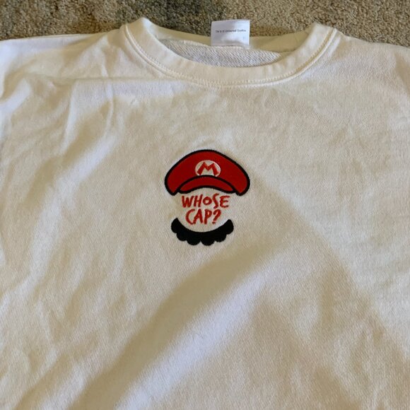 Universal Studios Japan Mario Whose Cap Sweatshirt - Picture 2 of 10